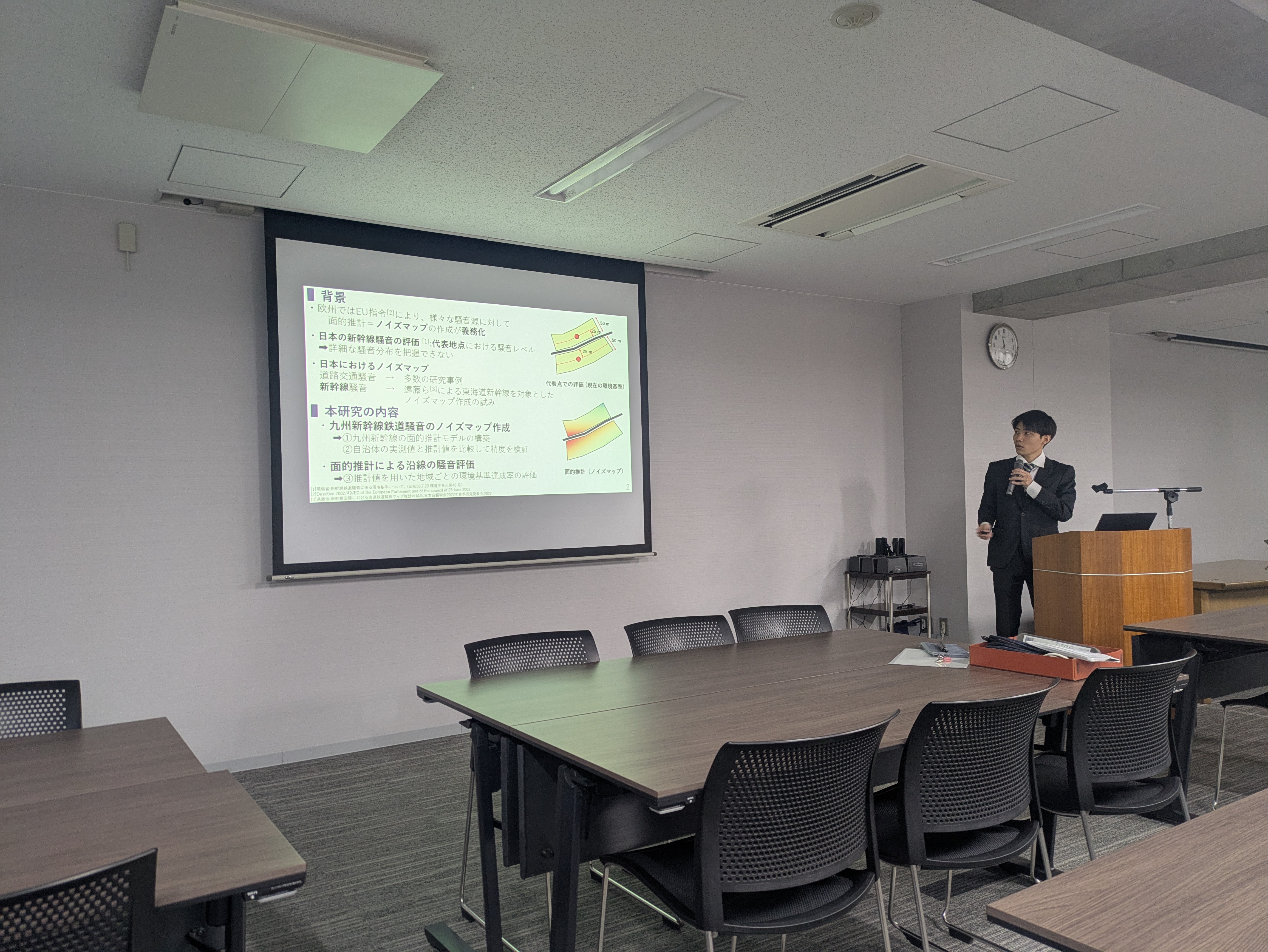 修士研究発表の様子